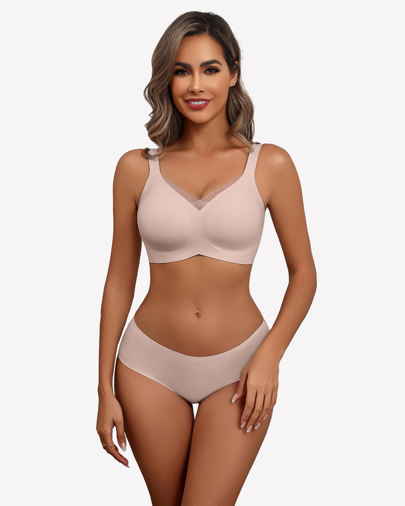 Seamless Bras No Underwire Comfort Bra Lingerie Sets-Bras - Tophatter Daily Deals