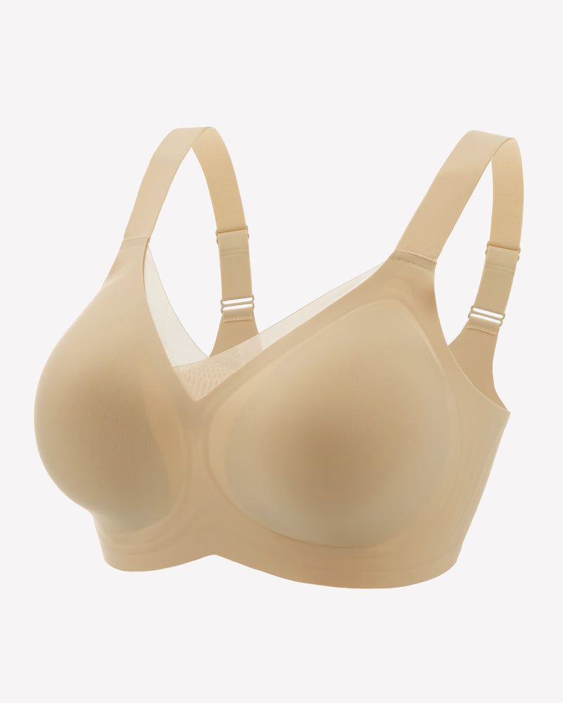 Seamless Bras No Underwire Comfort Bra Light Brown Lingerie Sets-Bras - Tophatter Daily Deals