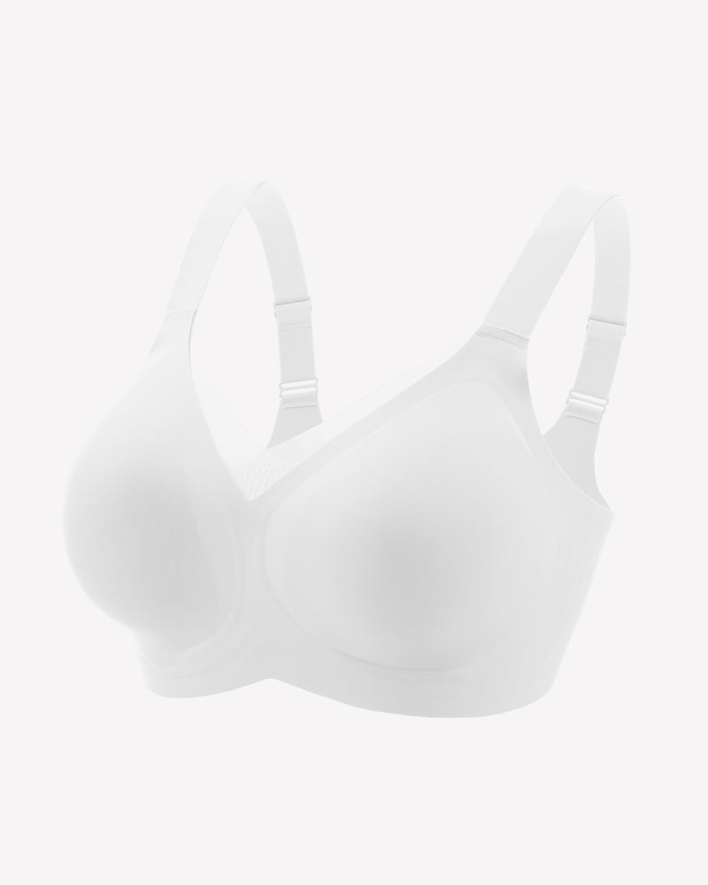 Seamless Bras No Underwire Comfort Bra White Lingerie Sets-Bras - Tophatter Daily Deals