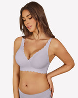 Wireless V Neck Seamless Full Coverage Bra Lingerie Sets-Bras - Tophatter Daily Deals