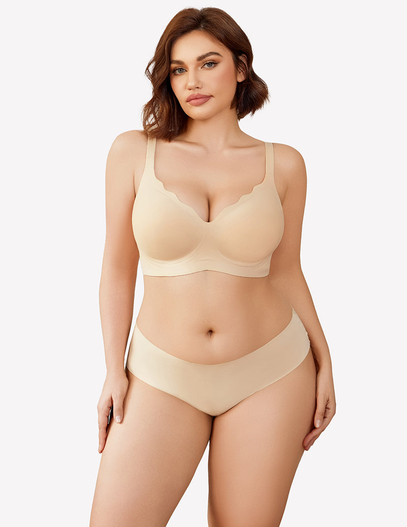 Seamless Bralettes Wireless Push Up Bra Lingerie Sets-Bras - Tophatter Daily Deals