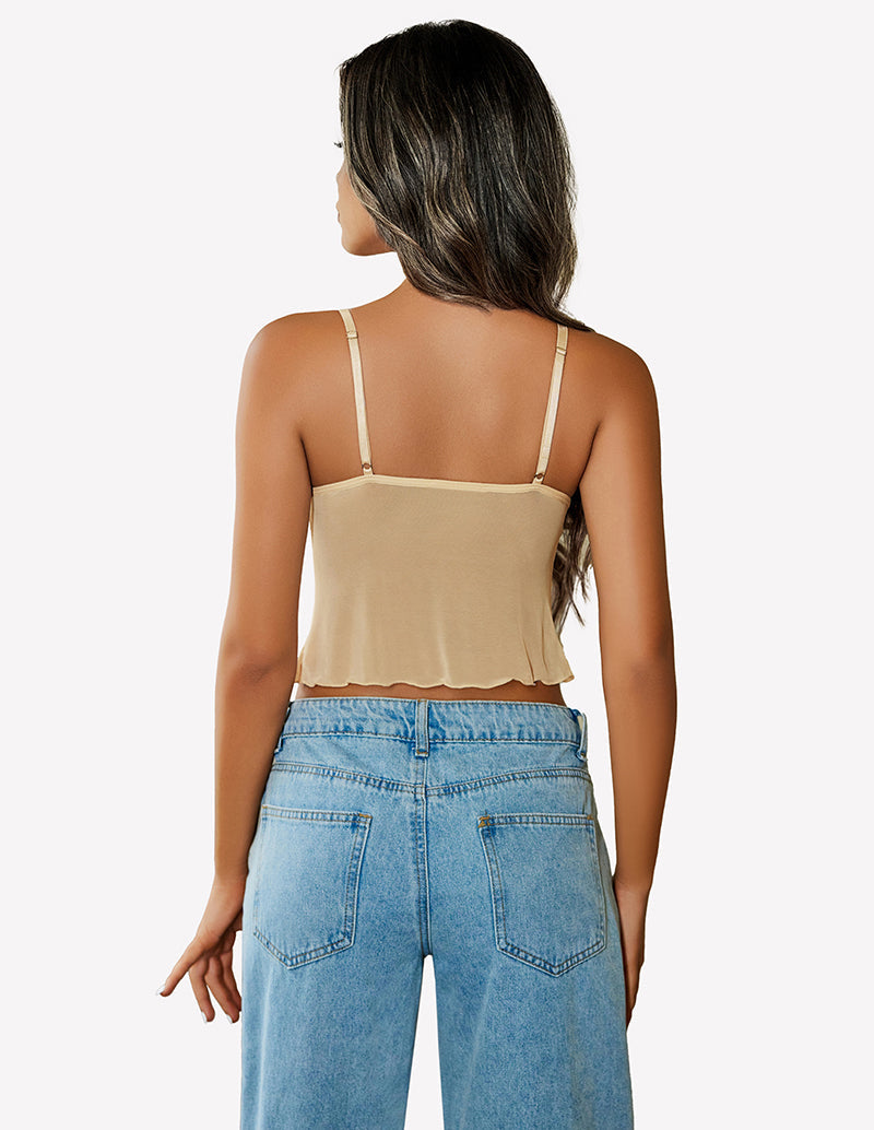 Crop Top Mesh Y2K Tank Tops Lingerie Sets-Bras - Tophatter Daily Deals