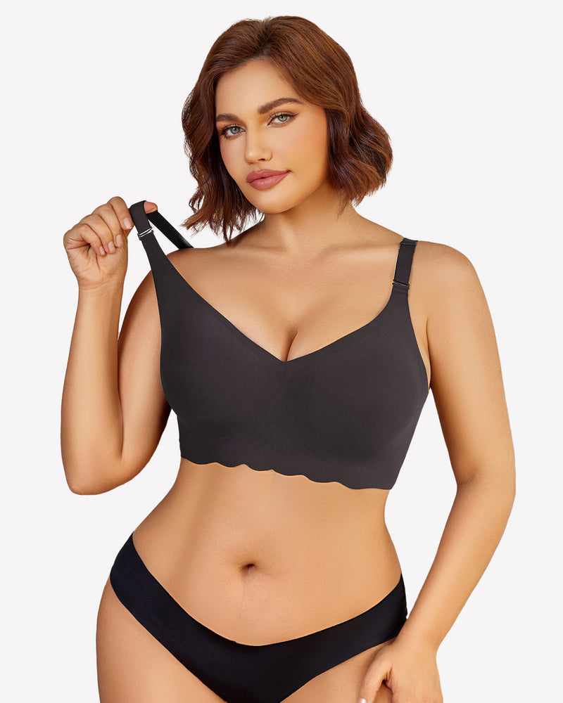 Wireless Bras Seamless Bralette Bra Charcoal Lingerie Sets-Bras - Tophatter Daily Deals