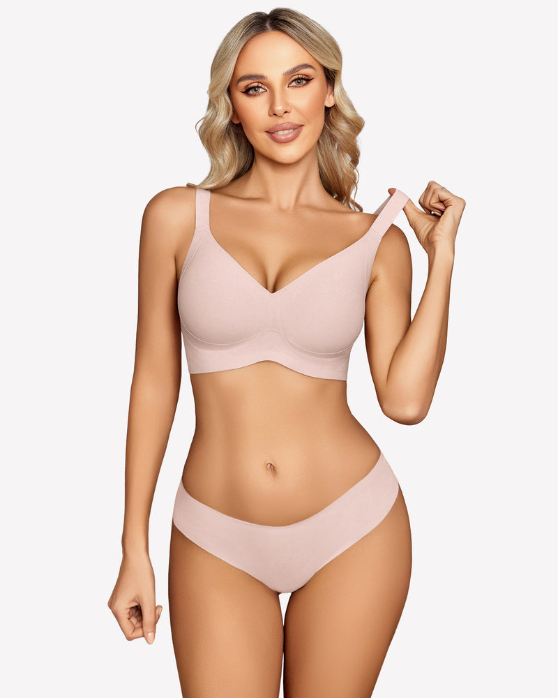 Seamless Bra No Underwire Push Up Bras Lingerie Sets-Bras - Tophatter Daily Deals
