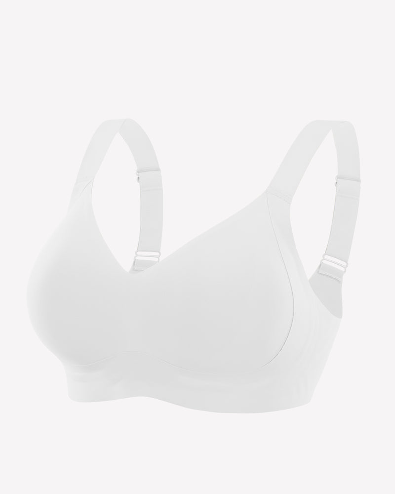 Seamless Bra No Underwire Push Up Bras White Lingerie Sets-Bras - Tophatter Daily Deals