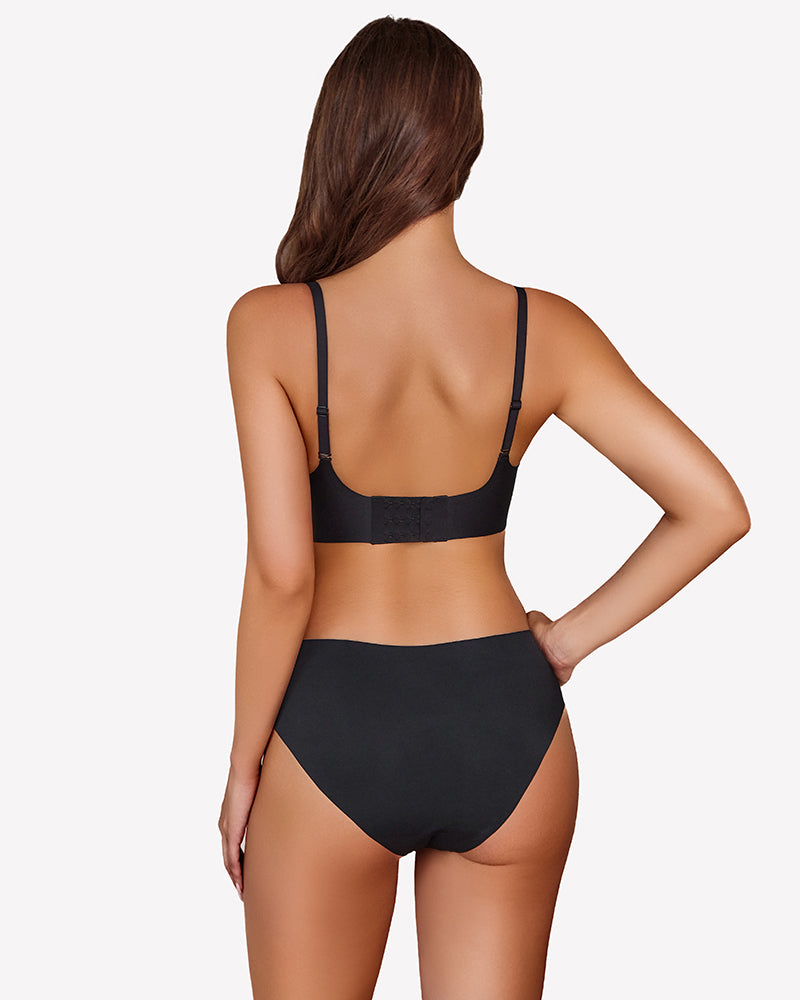 Seamless Push Up Wireless Full Bra Lingerie Sets-Bras - Tophatter Daily Deals