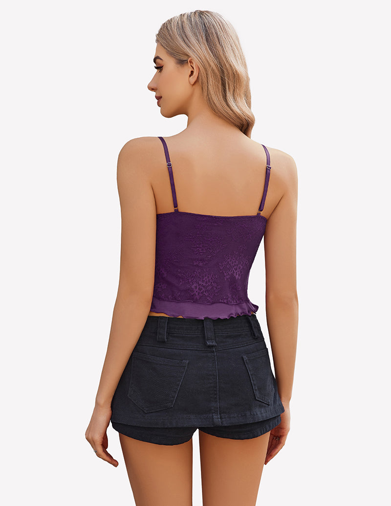 Tank Top Going Out Y2k Lace Tops Lingerie Sets-Bras - Tophatter Daily Deals