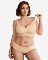 Wireless Full Coverage Lace Bra Lingerie Sets-Bras - Tophatter Daily Deals