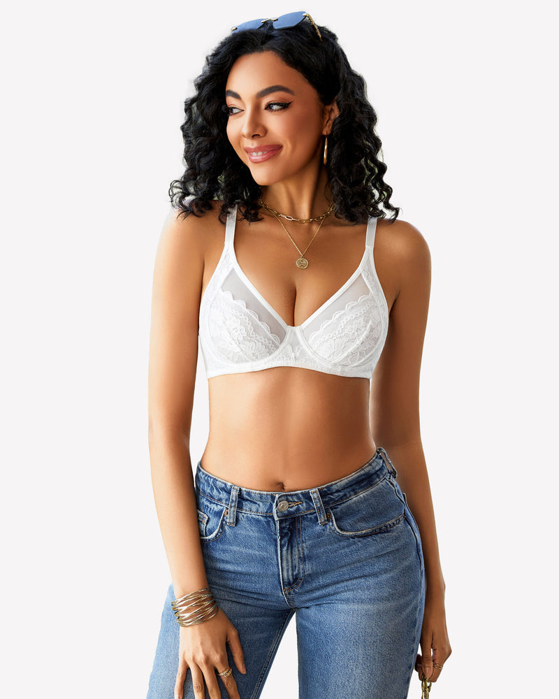 Lace Push Up Bralettes Bras Lingerie Sets-Bras - Tophatter Daily Deals