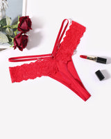 Lace Bikini Panties V Shape Waistband Thongs Lingeries-panties - Tophatter Daily Deals