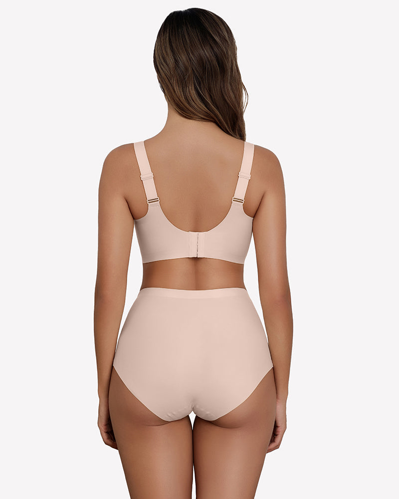 Seamless Deep V Comfort Bra Lingerie Sets-Bras - Tophatter Daily Deals