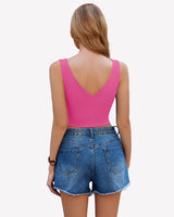 Crop Plunge Tank Tops Camisoles Lingerie Sets-Bras - Tophatter Daily Deals