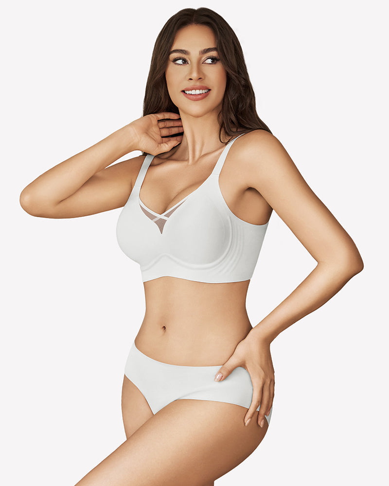 Mesh Bralette Seamless Push Up Bras Lingerie Sets-Bras - Tophatter Daily Deals