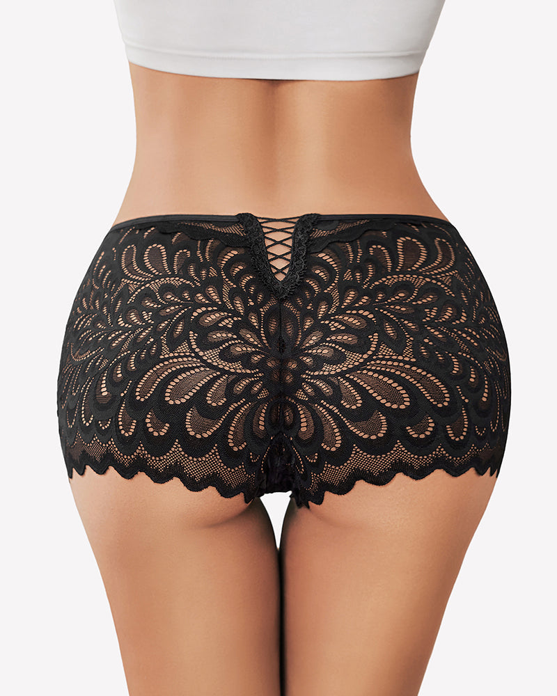 Boyshorts Panties Lace Boxer Briefs Lingeries-panties - Tophatter Daily Deals