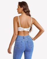 Lace Bra Sheer Underwire Unlined Bras Lingerie Sets-Bras - Tophatter Daily Deals