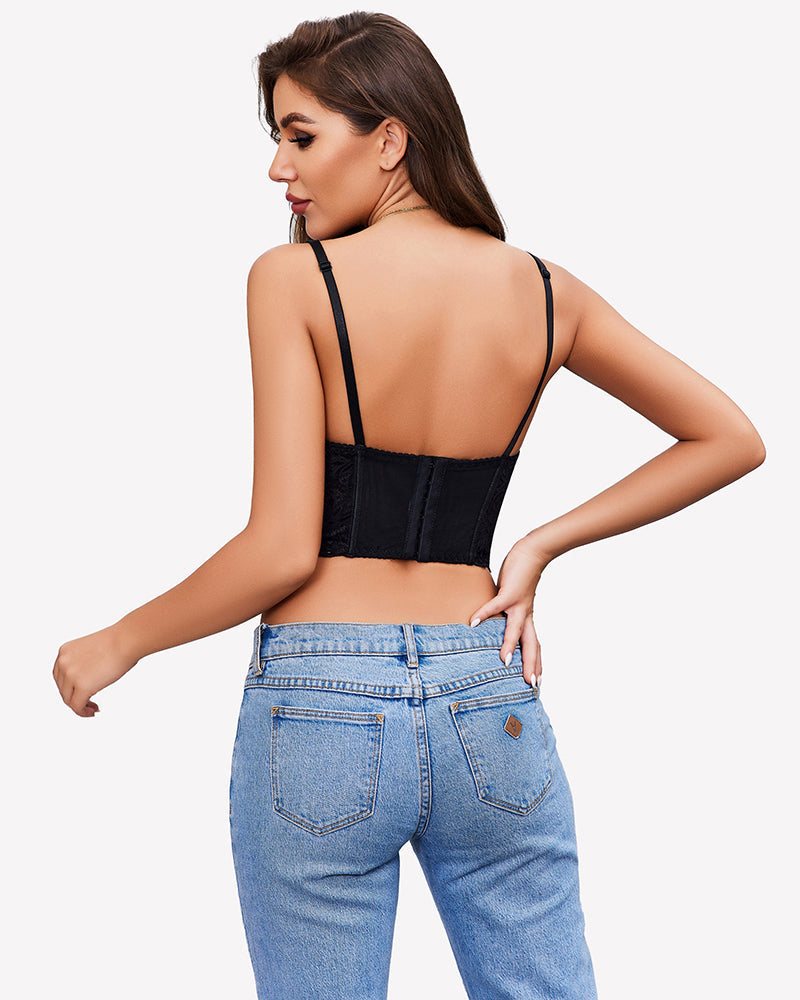 Underwire Tops Push Up Bustier No Padded Lingerie Sets-Bras - Tophatter Daily Deals