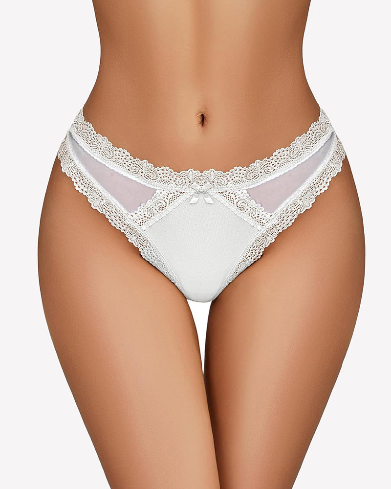 Low Rise Thong with Criss Cross Back White Lingeries-panties - Tophatter Daily Deals
