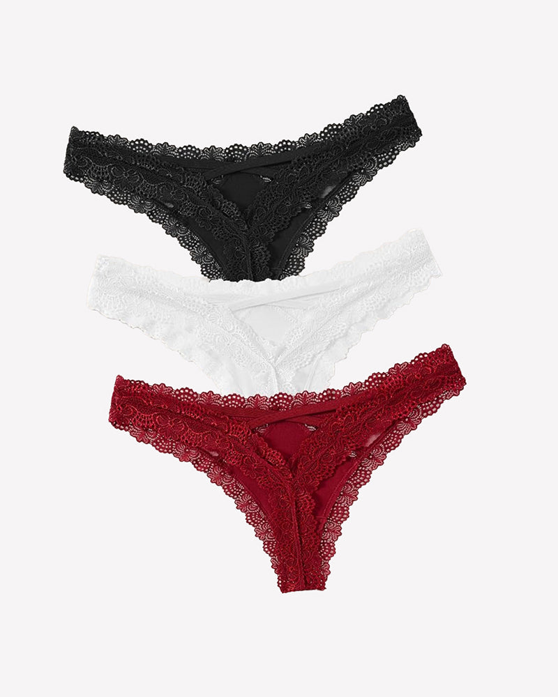 Low Rise Thong with Criss Cross Back Lingeries-panties - Tophatter Daily Deals