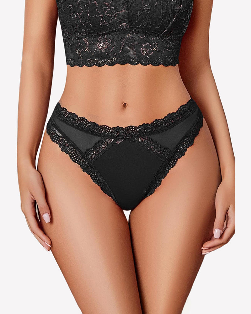 Low Rise Thong with Criss Cross Back Black Lingeries-panties - Tophatter Daily Deals