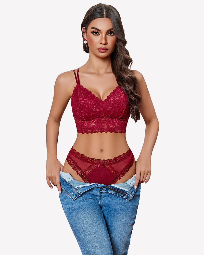 Low Rise Thong with Criss Cross Back Lingeries-panties - Tophatter Daily Deals