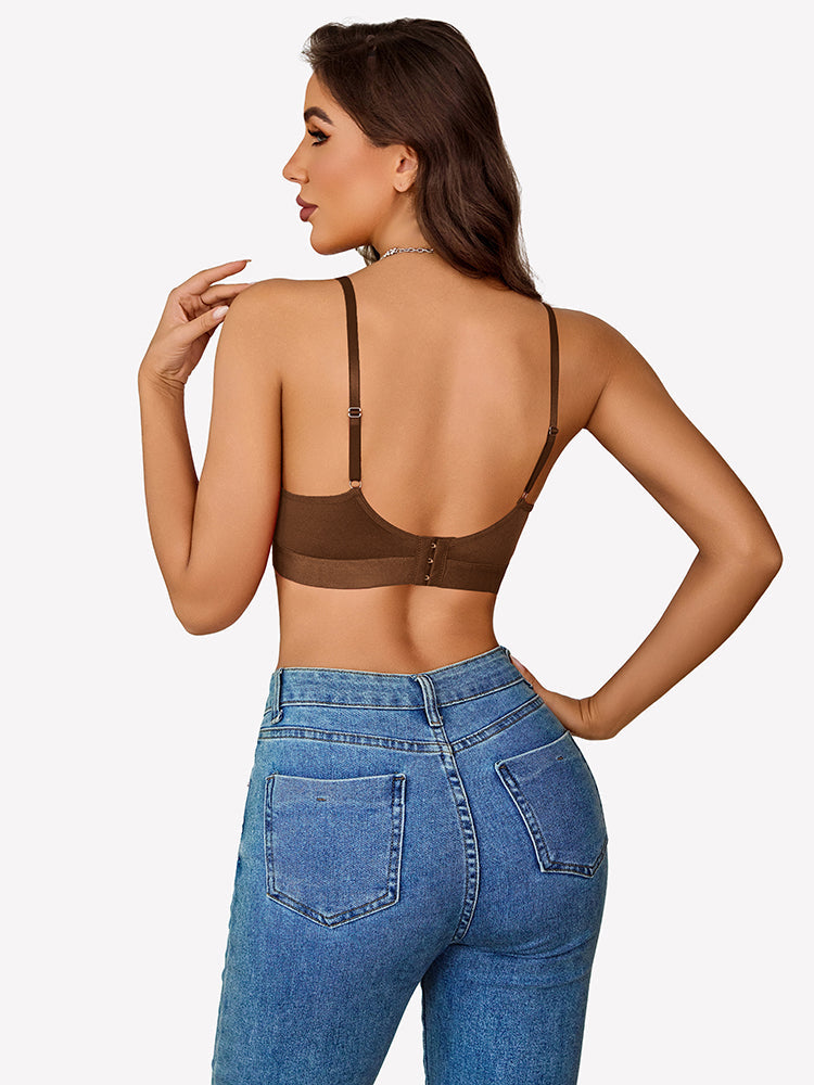 Rhinestone Wireless Bralettes Unlined Bra Lingerie Sets-Bras - Tophatter Daily Deals