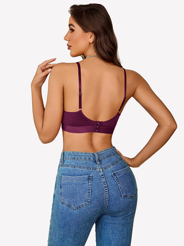 Rhinestone Wireless Bralettes Unlined Bra Lingerie Sets-Bras - Tophatter Daily Deals