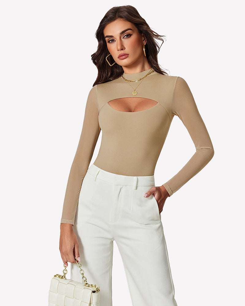 Long Sleeve Thong Bodysuit Shapewear Shaperwear-bodysuit - Tophatter Daily Deals