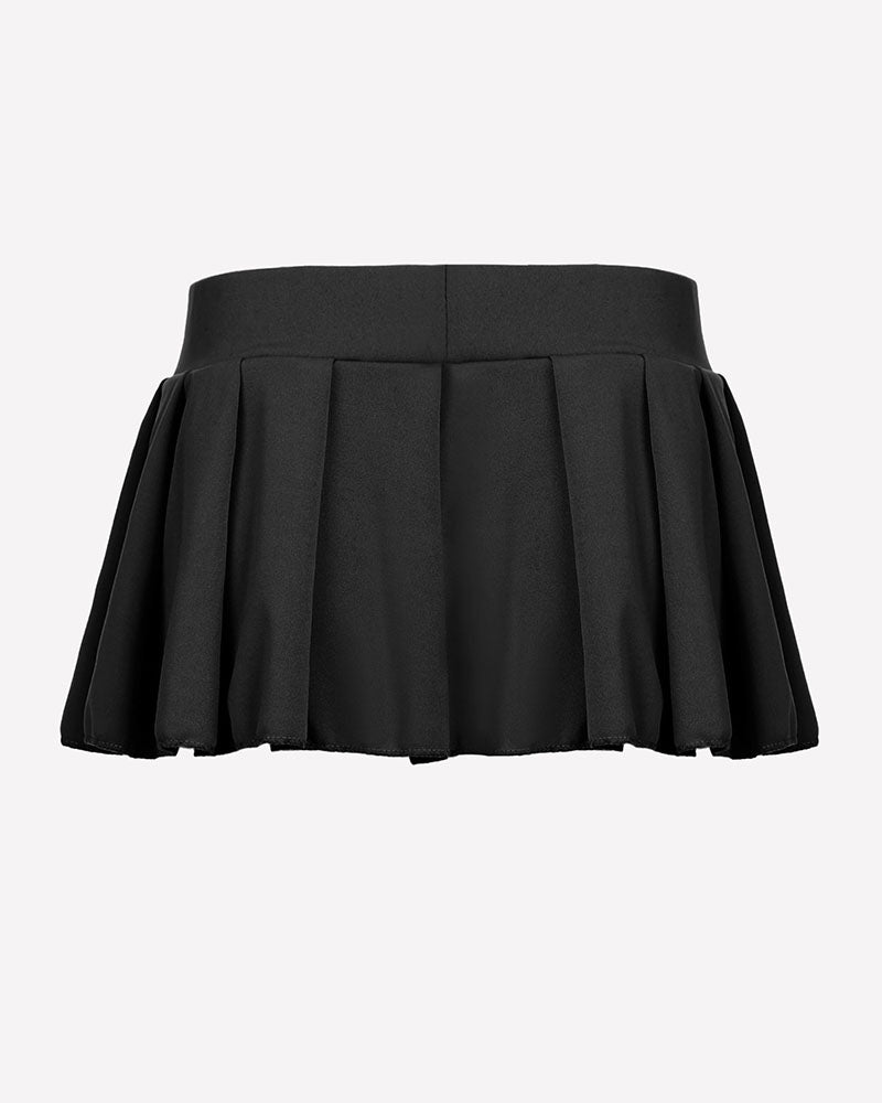 Pleated Ruffle Mini Skirt for Schoolgirl (DE Only) Lingeries-mini skirts - Tophatter Daily Deals