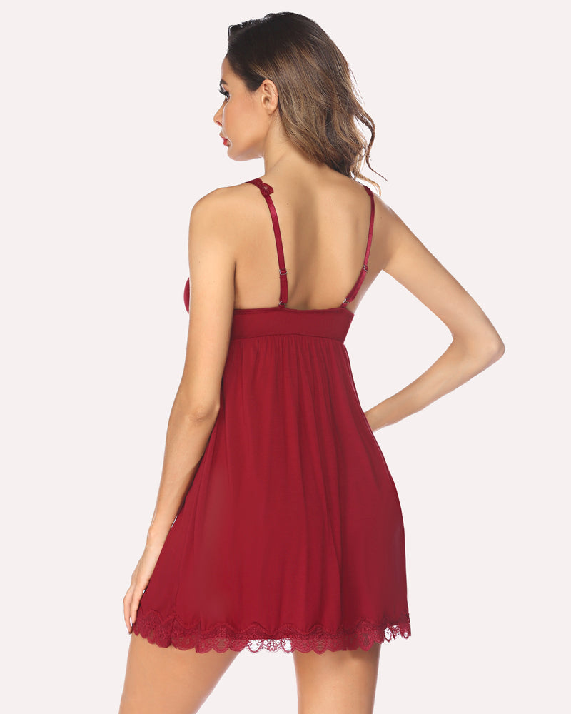 Lace Full Slip Sleepwear Sleepwears-dresses - Tophatter Daily Deals