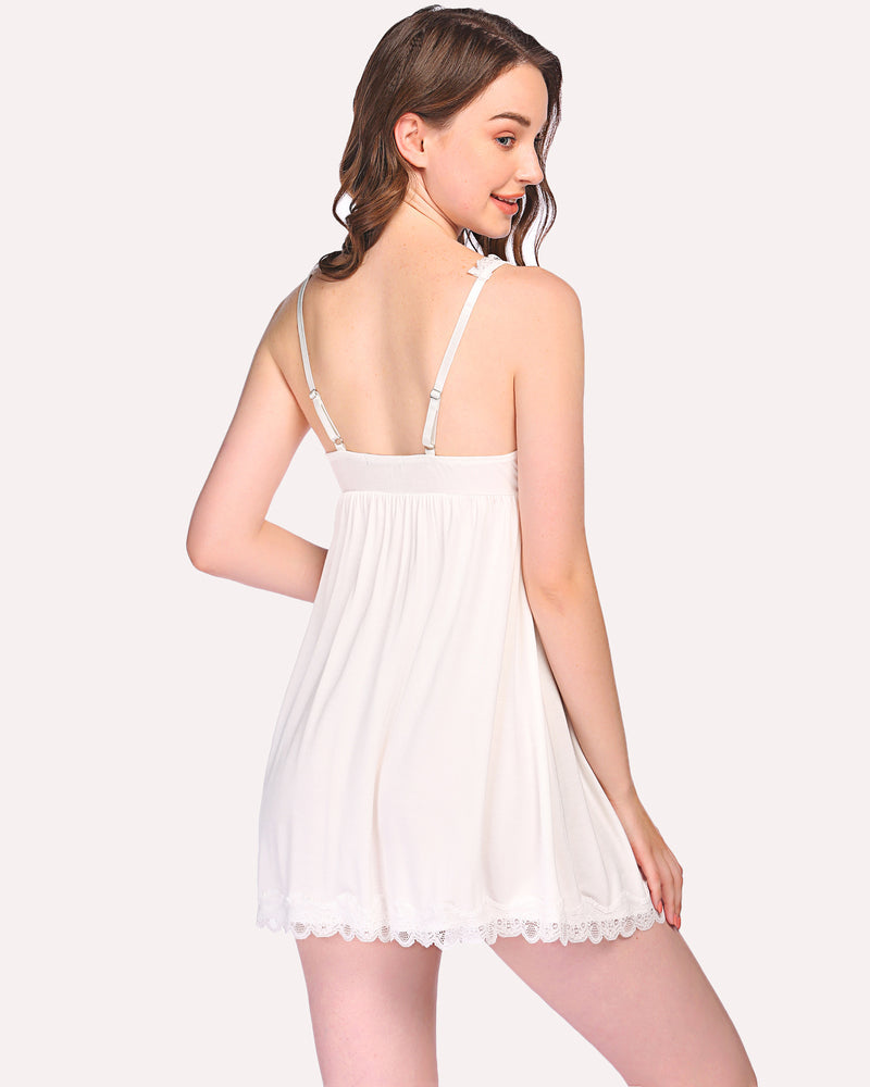 Lace Full Slip Sleepwear Sleepwears-dresses - Tophatter Daily Deals