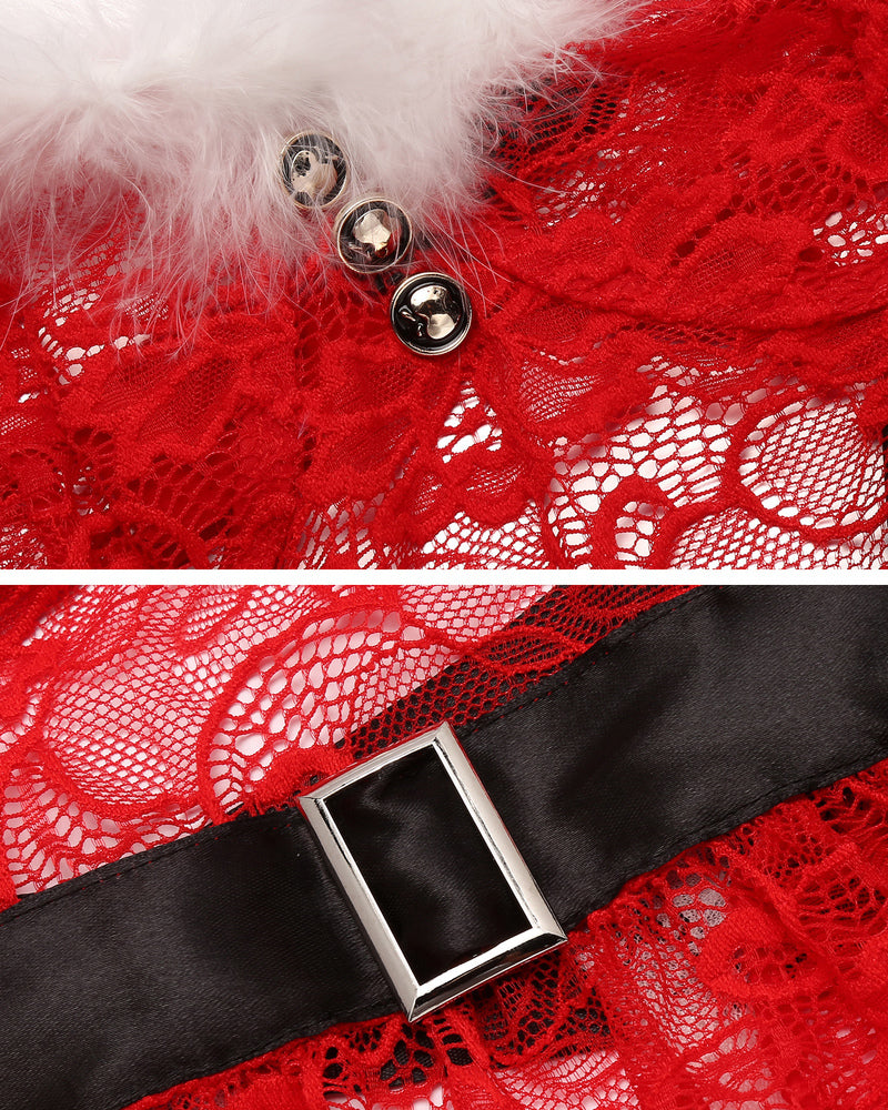Christmas Lingerie Santa Babydoll Lingerie-Babydolls - Tophatter Daily Deals