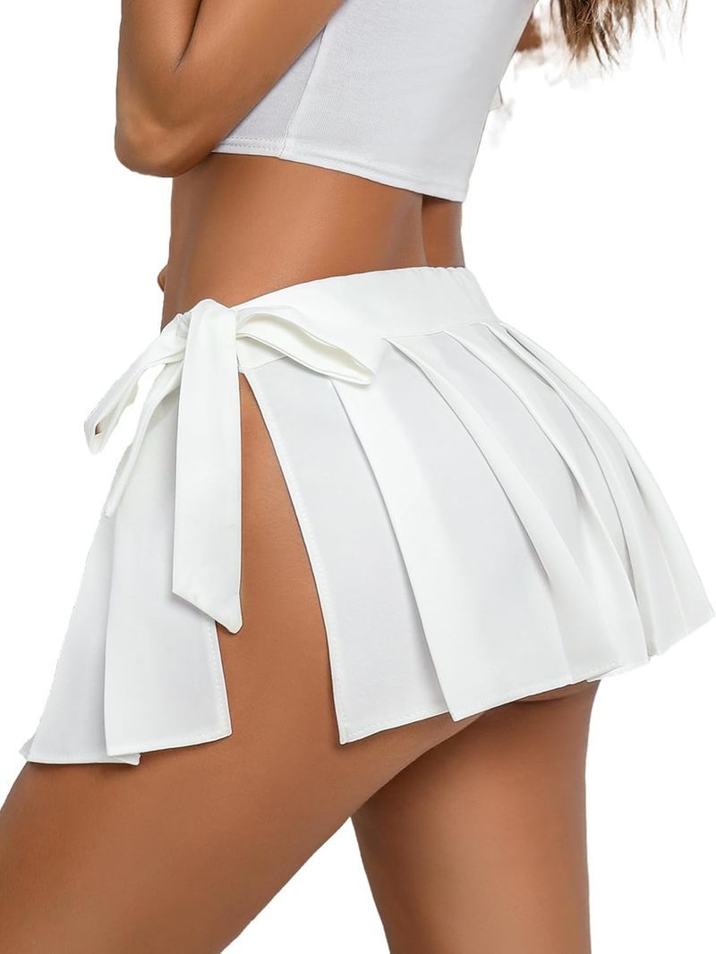 Pleated Mini Skirt Role Play Skirts Lingeries-mini skirts - Tophatter Daily Deals