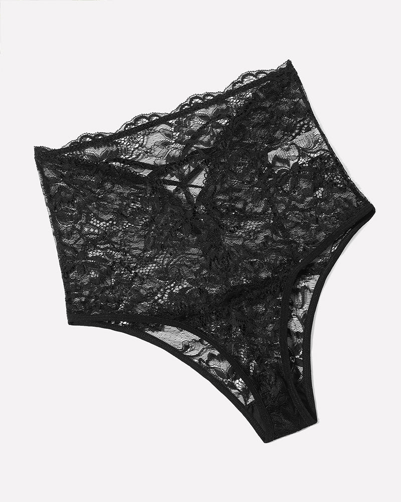 Lace Full Coverage Panties Lingerie Sets-Plus size - Tophatter Daily Deals
