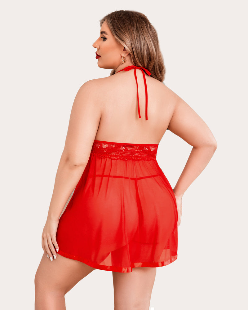 Plus Size Babydoll Lingerie Lingerie Sets-Plus size - Tophatter Daily Deals