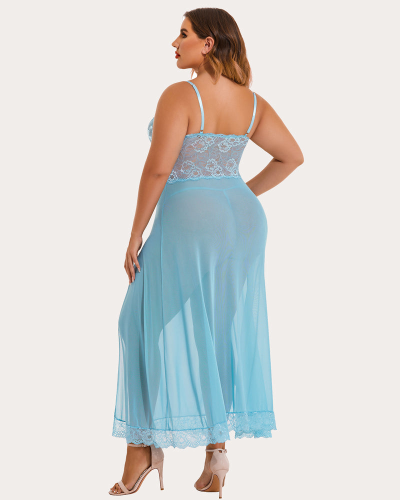 Christmas Plus Size Side Slits Dresses Lingerie Sets-Plus size - Tophatter Daily Deals