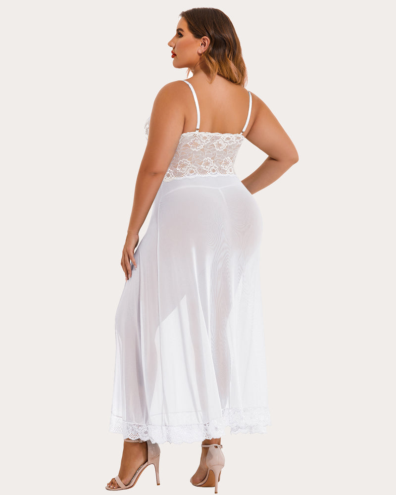Christmas Plus Size Side Slits Dresses Lingerie Sets-Plus size - Tophatter Daily Deals