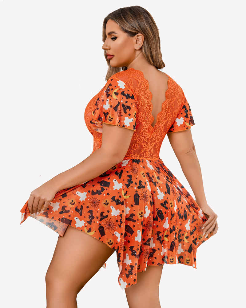 Plus Size Floral Lace Lingerie Lingerie Sets-Plus size - Tophatter Daily Deals