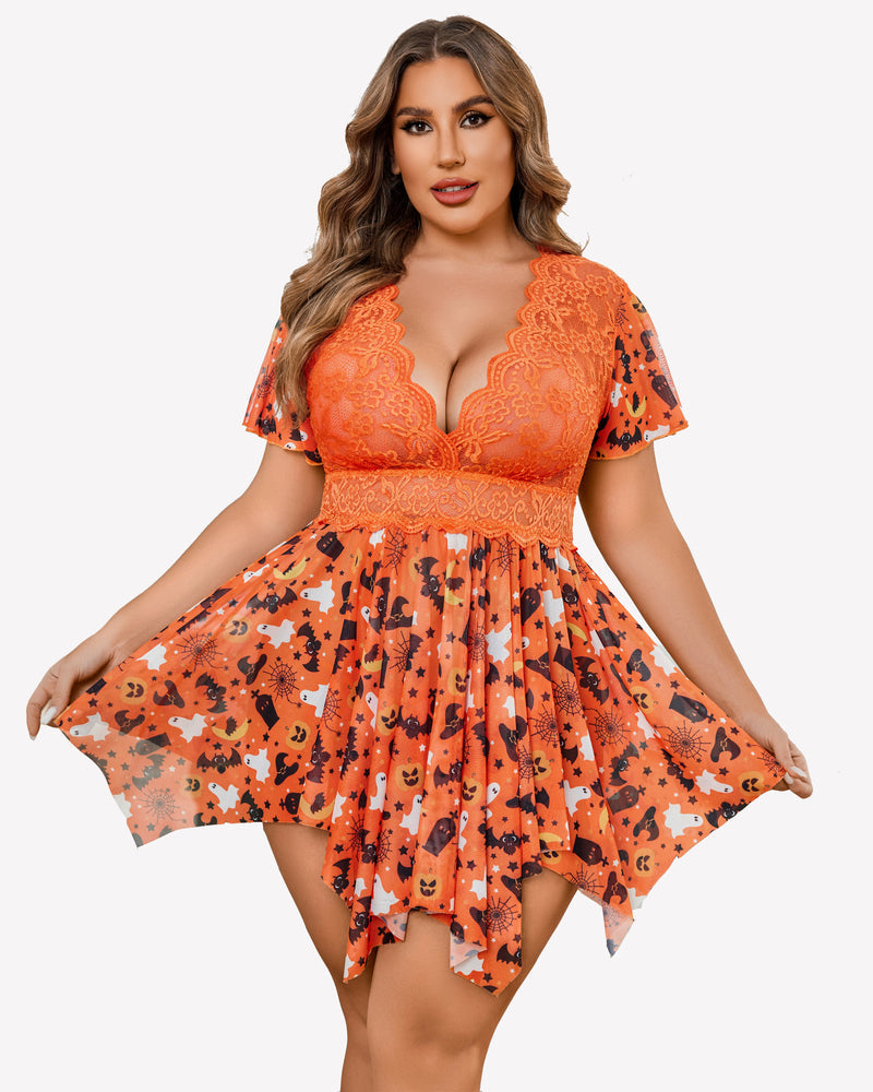 Plus Size Floral Lace Lingerie Lingerie Sets-Plus size - Tophatter Daily Deals