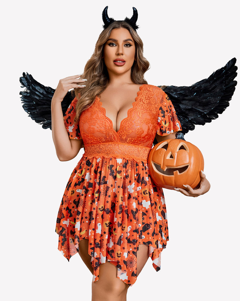 Plus Size Floral Lace Lingerie Lingerie Sets-Plus size - Tophatter Daily Deals