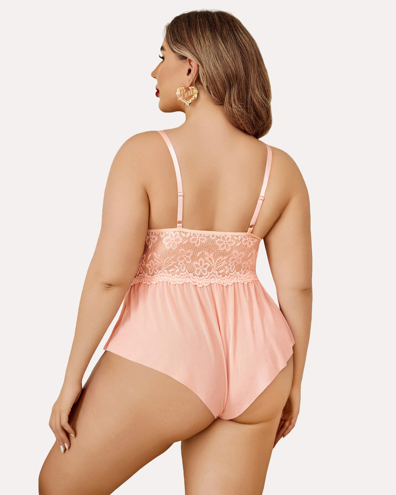 Plus Size Lingerie Lace Bodysuit Lingerie Sets-Plus size - Tophatter Daily Deals