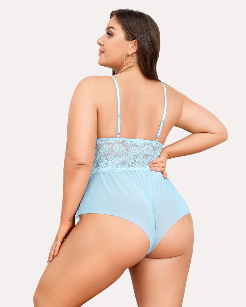 Plus Size Lingerie Lace Bodysuit Lingerie Sets-Plus size - Tophatter Daily Deals