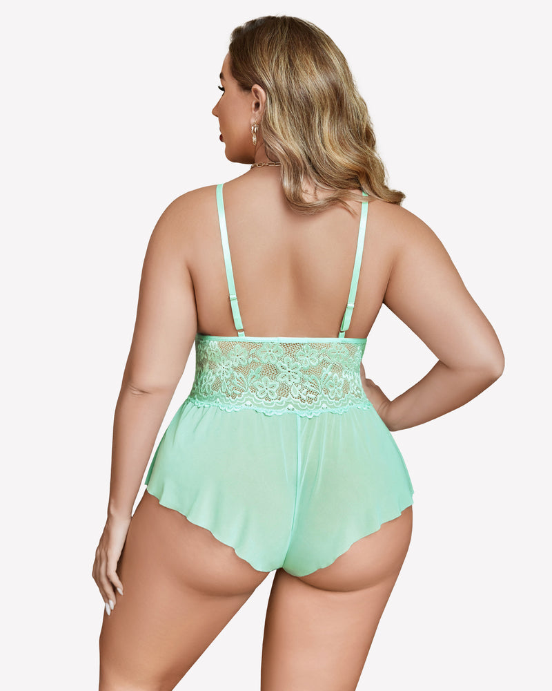 Plus Size Lingerie Lace Bodysuit Lingerie Sets-Plus size - Tophatter Daily Deals