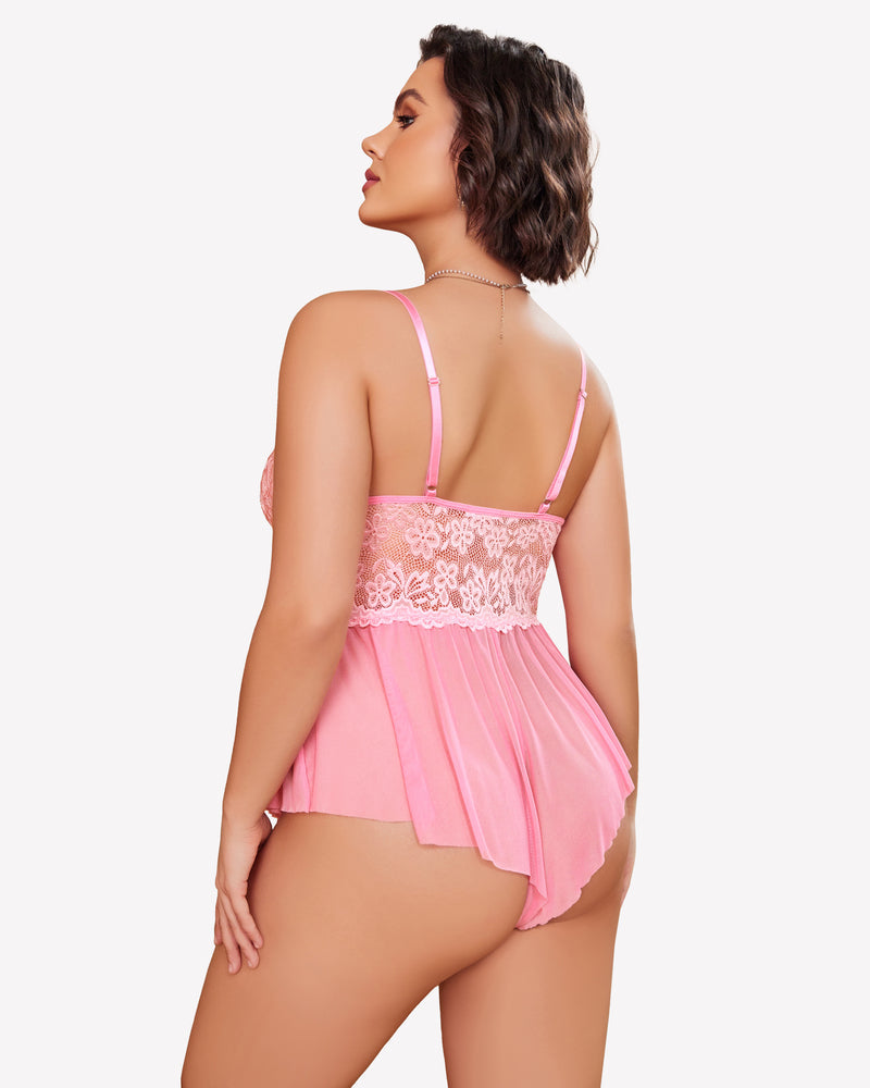 Plus Size Lingerie Lace Bodysuit Lingerie Sets-Plus size - Tophatter Daily Deals
