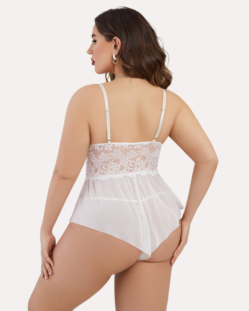 Plus Size Lingerie Lace Bodysuit Lingerie Sets-Plus size - Tophatter Daily Deals