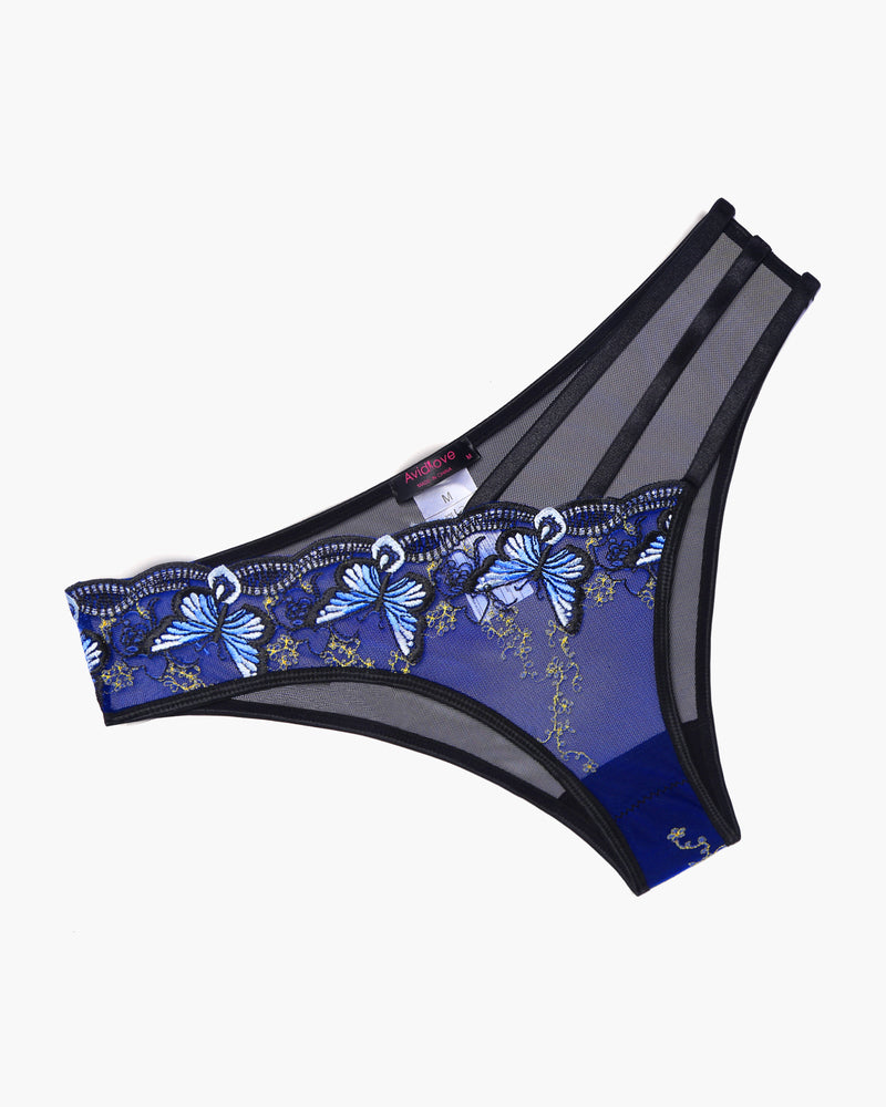 Embroidered Mesh Panties Lingeries-panties - Tophatter Daily Deals