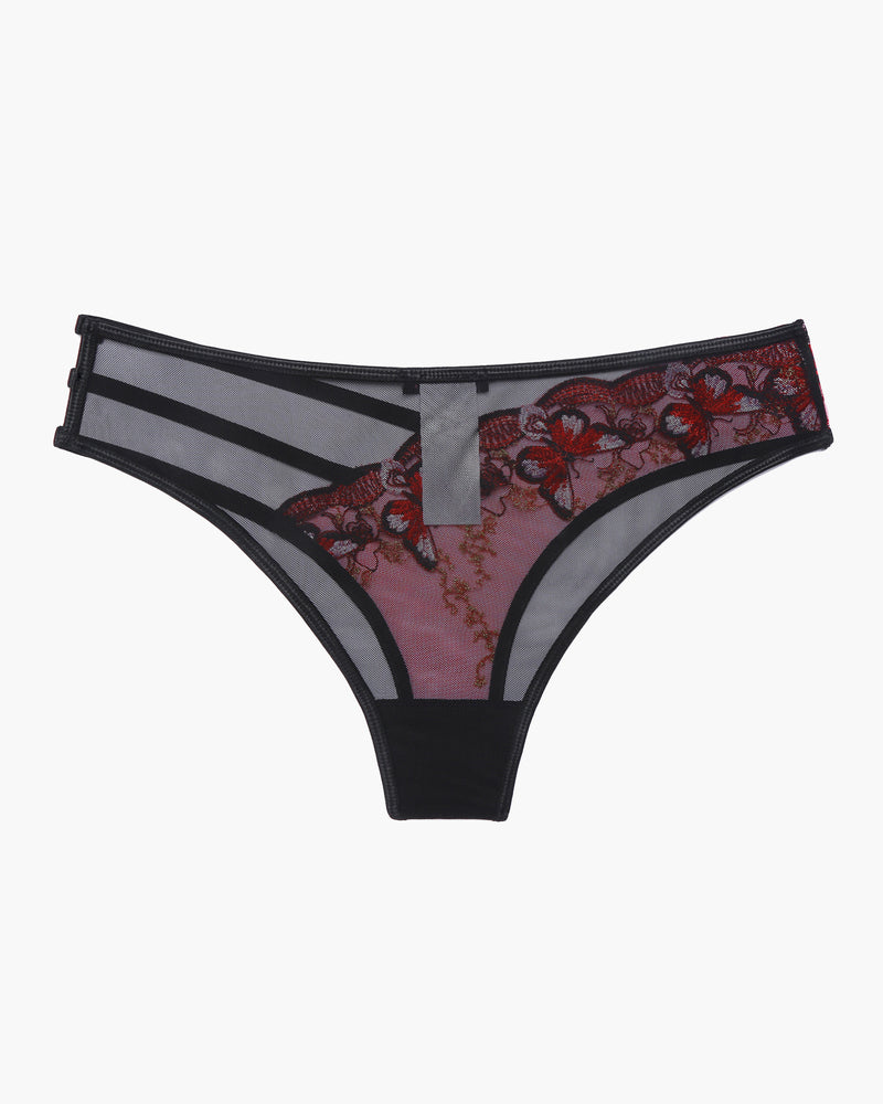 Embroidered Mesh Panties Lingeries-panties - Tophatter Daily Deals