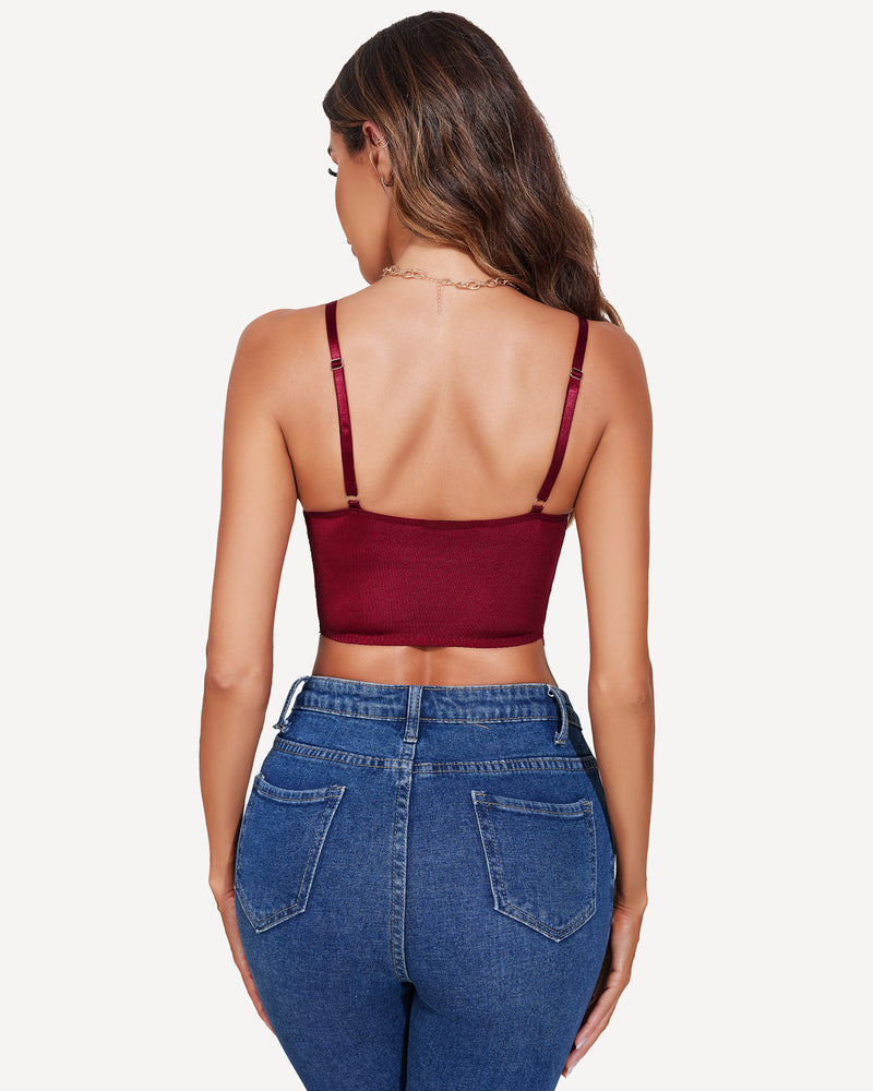 Two Layer Push Up Bustier Bralette (DE Only) Lingerie Sets-Bras - Tophatter Daily Deals