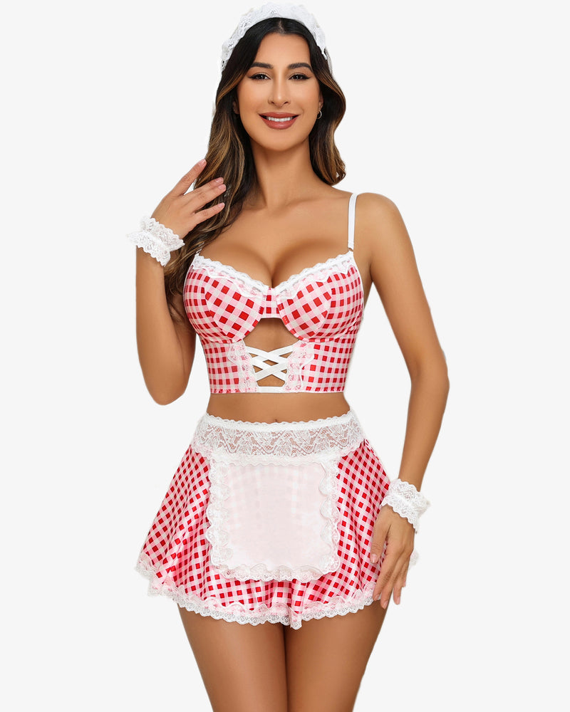 Lingerie Cosplay Set Lingerie Sets-Skirt Sets - Tophatter Daily Deals