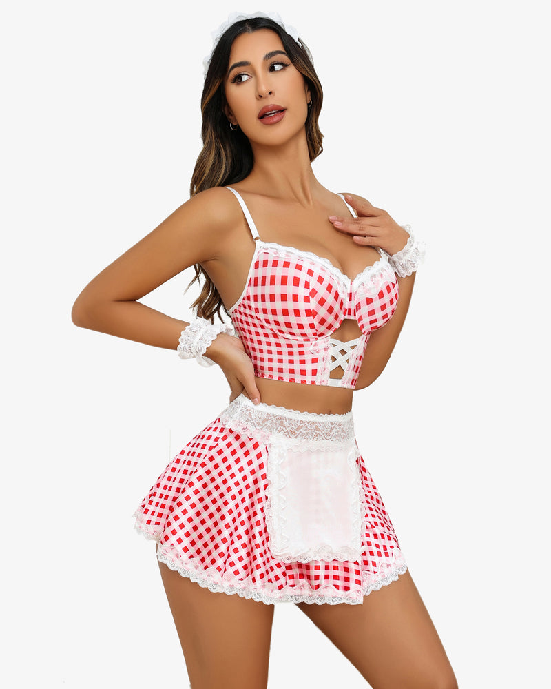 Lingerie Cosplay Set Lingerie Sets-Skirt Sets - Tophatter Daily Deals