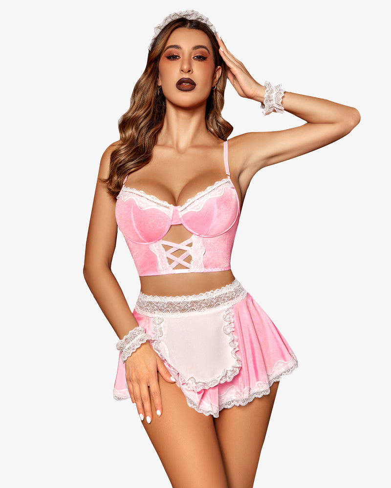 Lingerie Cosplay Set Lingerie Sets-Skirt Sets - Tophatter Daily Deals
